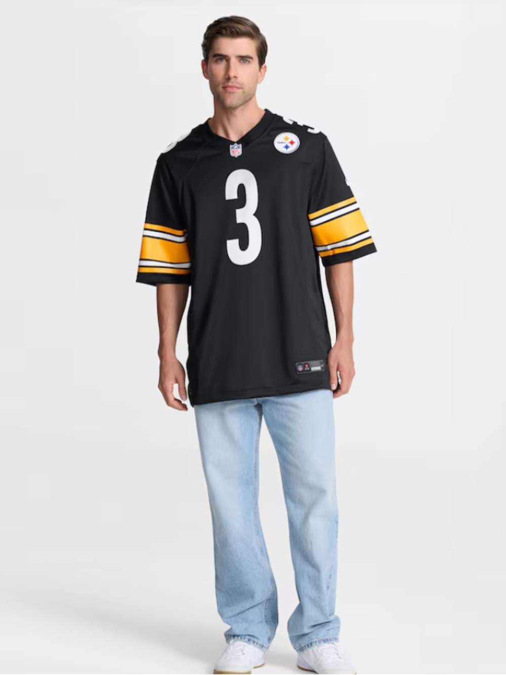 Nike Russel! Wilson #3
Pittsburgh Steelers Black
Game Jersey XL